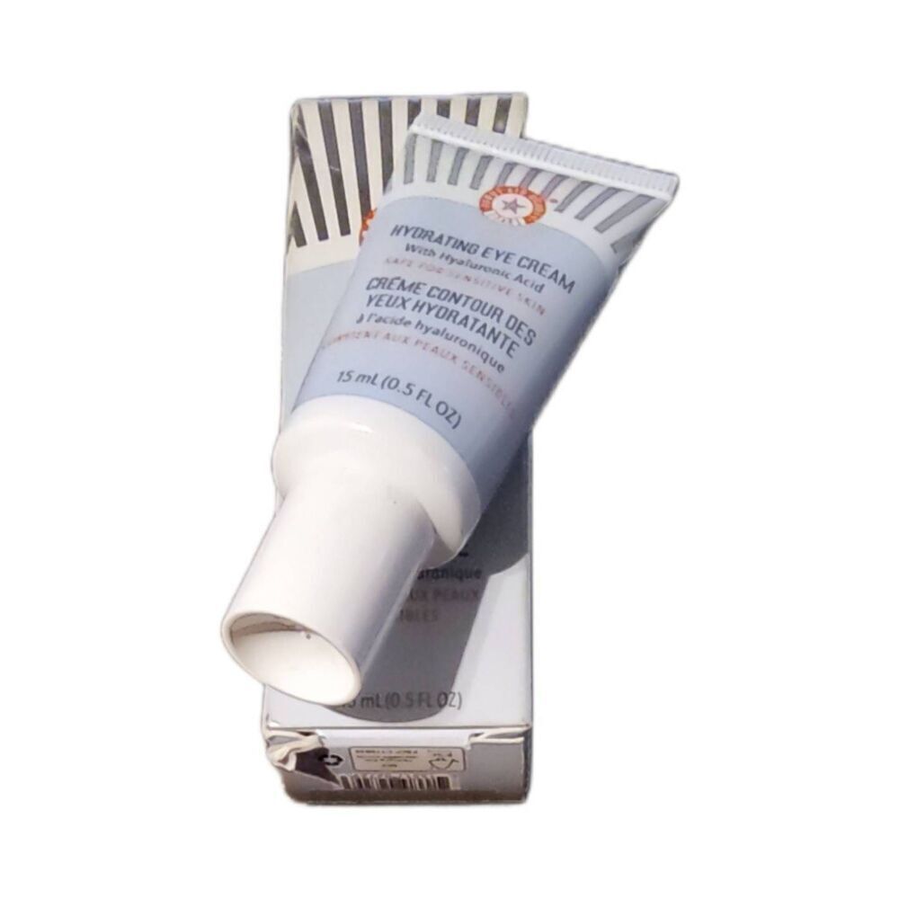 BNIB~FIRST AID BEAUTY Hydrating Eye Cream with Hyaluronic Acid~0.5 fl.oz.